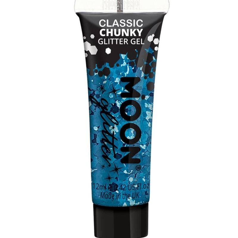 Glitter body gel in blue 12ml