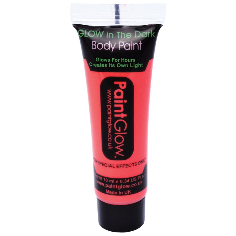 Glow In The Dark - Red Face & Body Paint