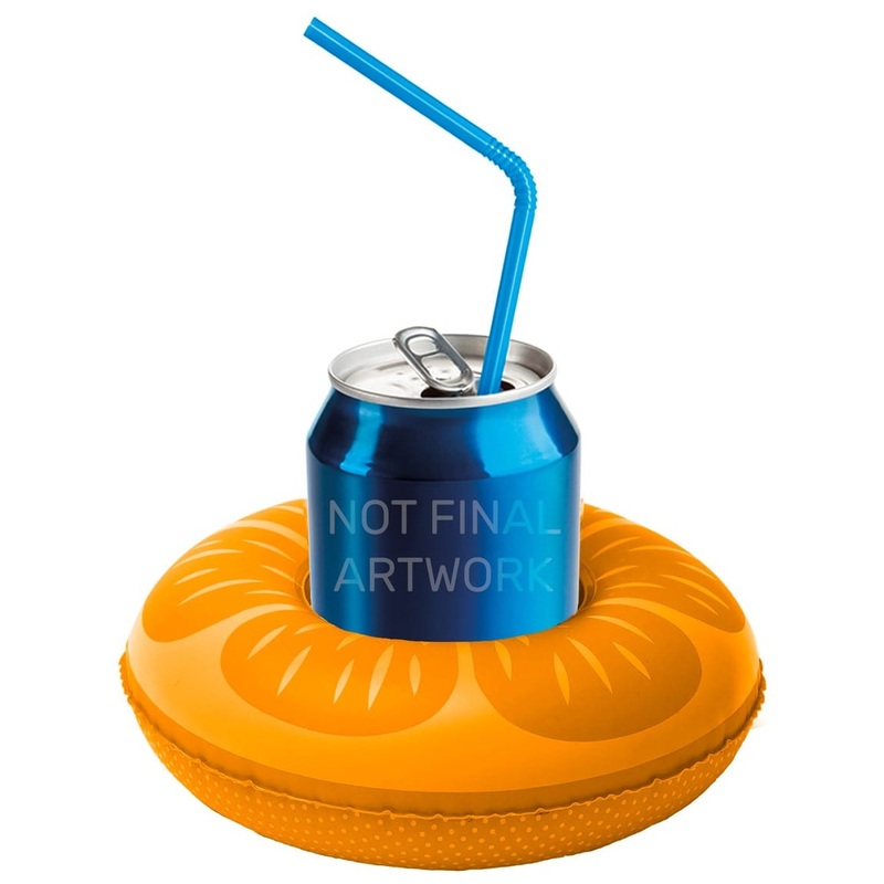 Inflatable orange cup holder