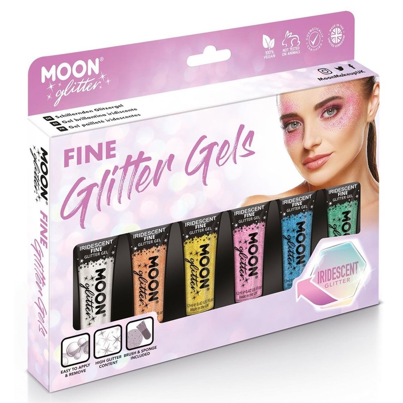 Moon glitter gel set iridescent