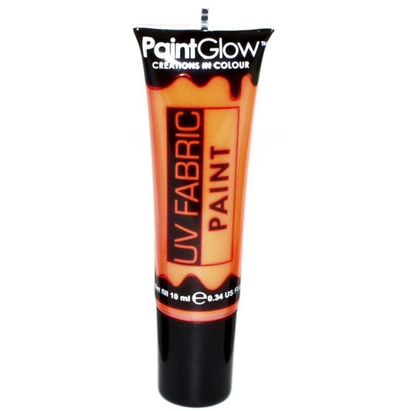 Orange UV fabric paint 10ml