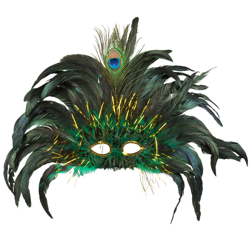 Peacock Queen eye mask for women