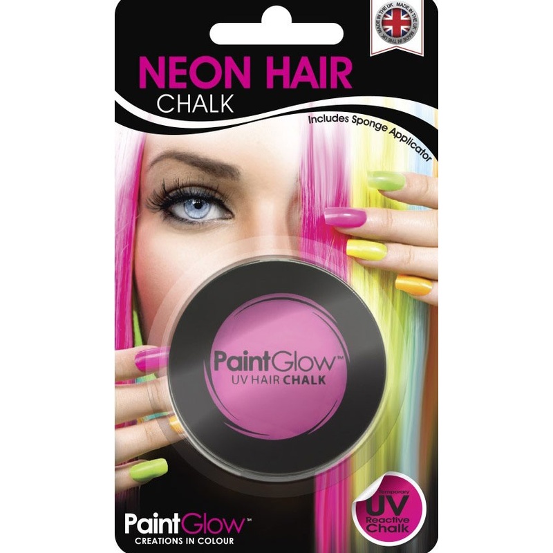 Pink UV neon hair chalk 3.5 g