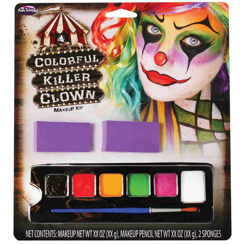 Psycho horror clown make-up set