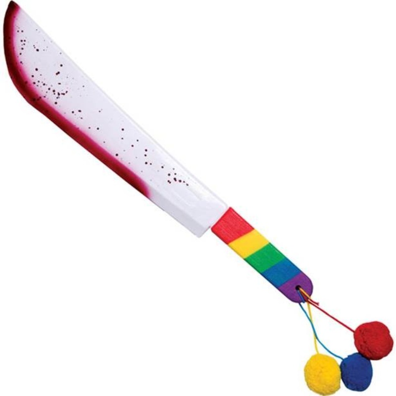 Bloody horror clown knife 54.5cm