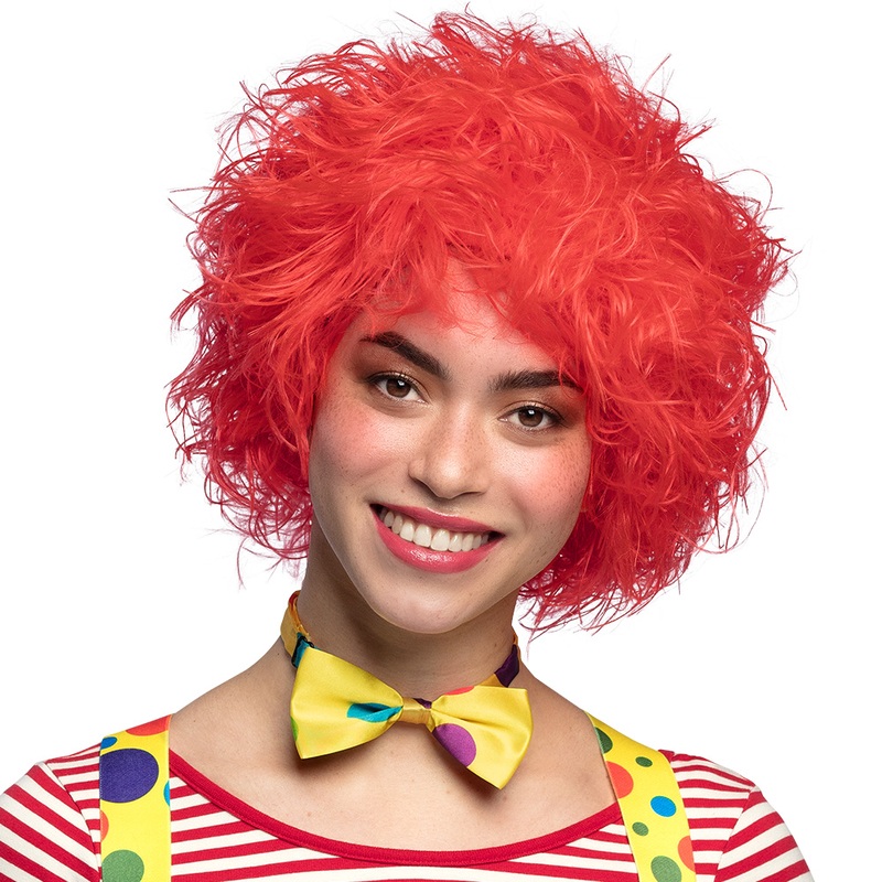 Bright Red Wild Mane Wig