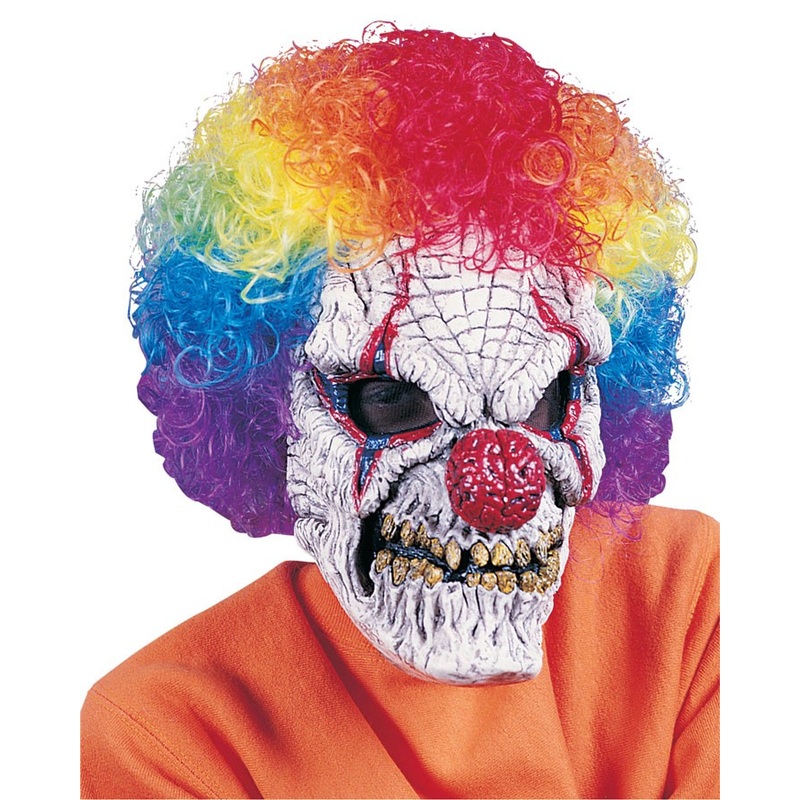 Creepy horror clown mask for men