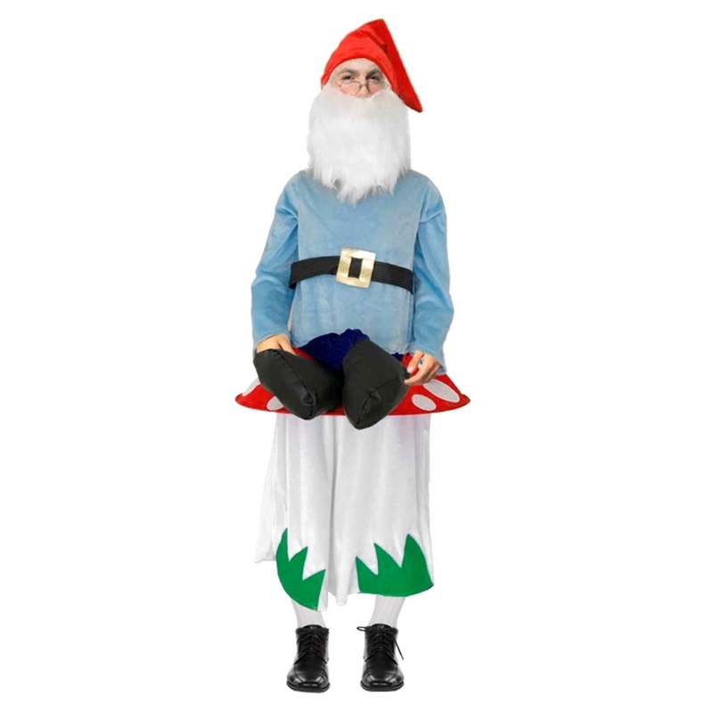 Dwarf on mushroom unisex costume