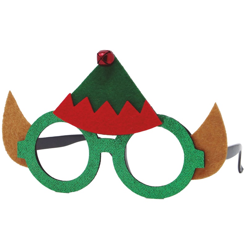 Funny Christmas elf glasses