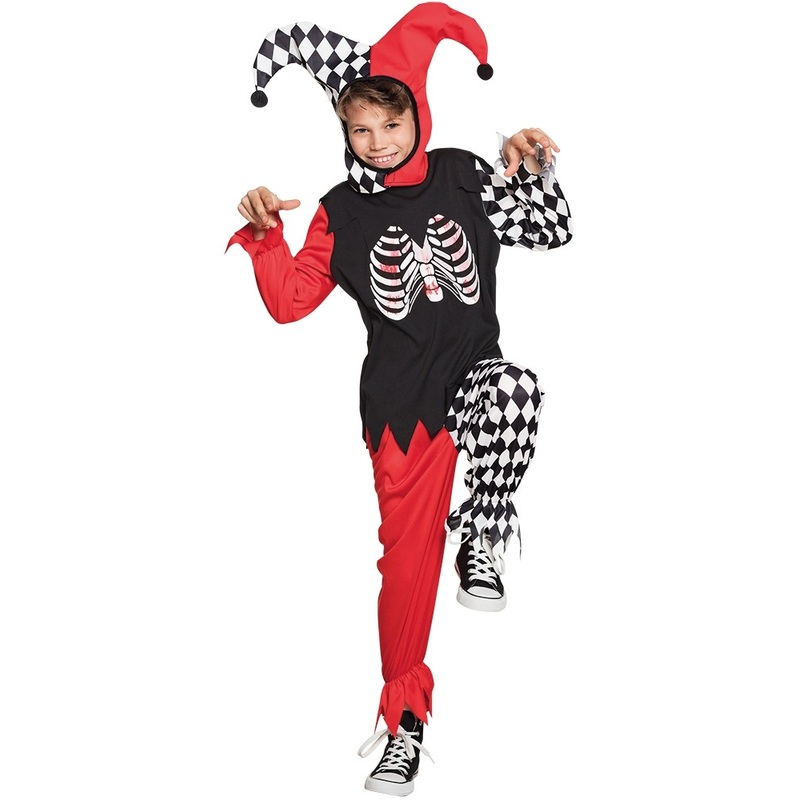 Horror jester child costume