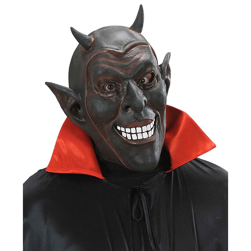 Laughing mask devil demon black