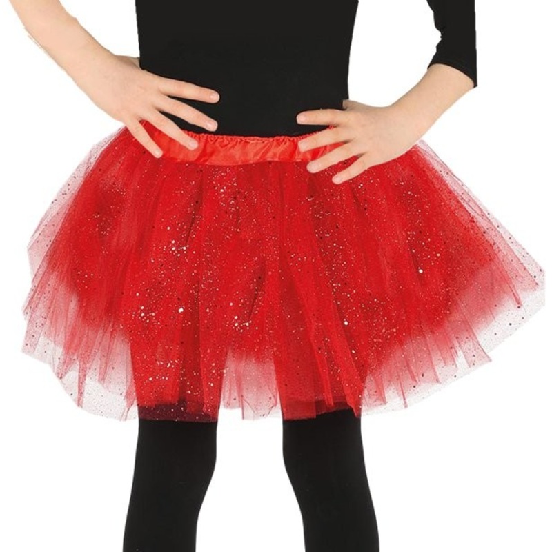 Red glitter tutu for children