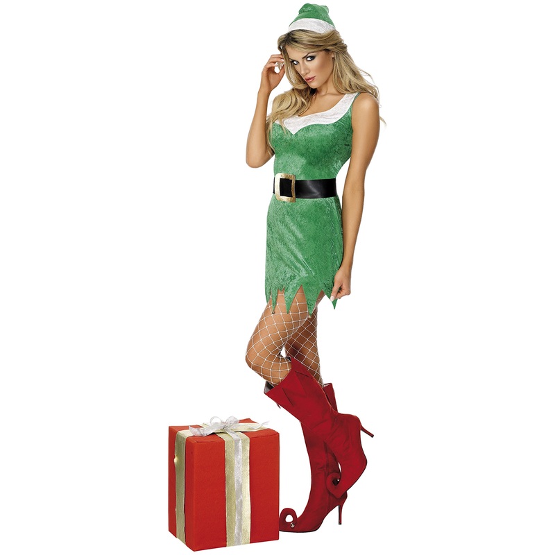 Sexy Christmas elf helper costume S