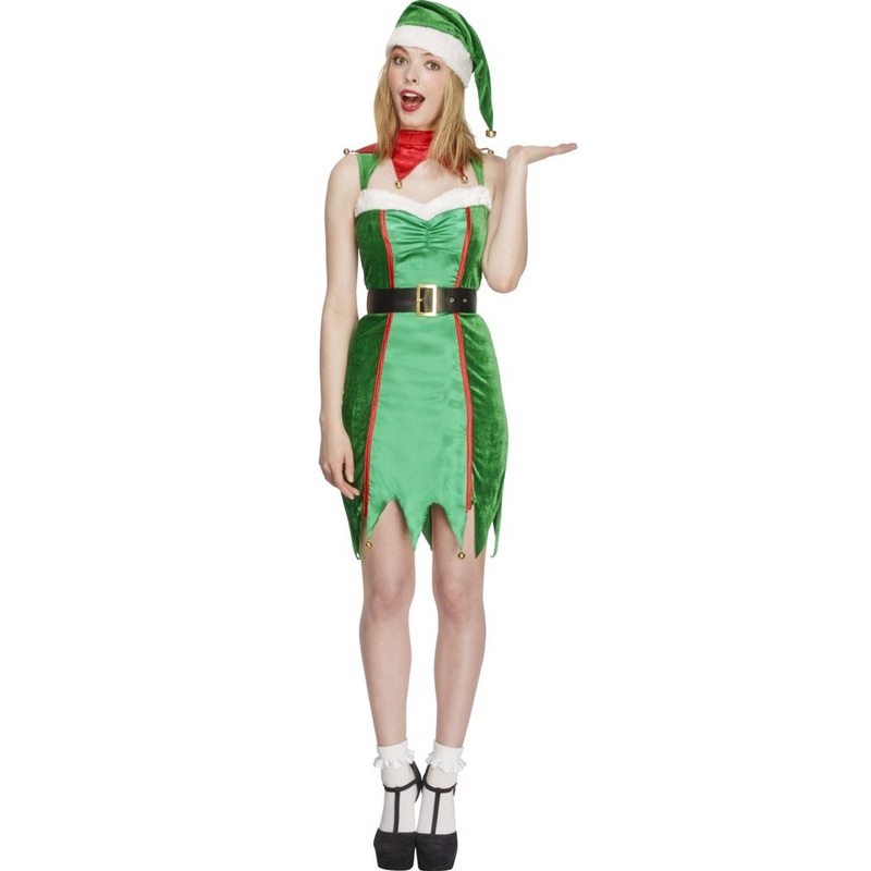 Sexy Christmas elf ladies costume S