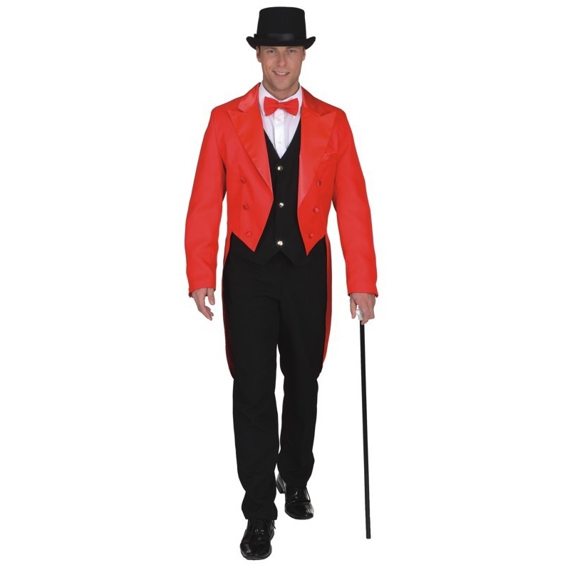 Short red men's tailcoat Classic 46