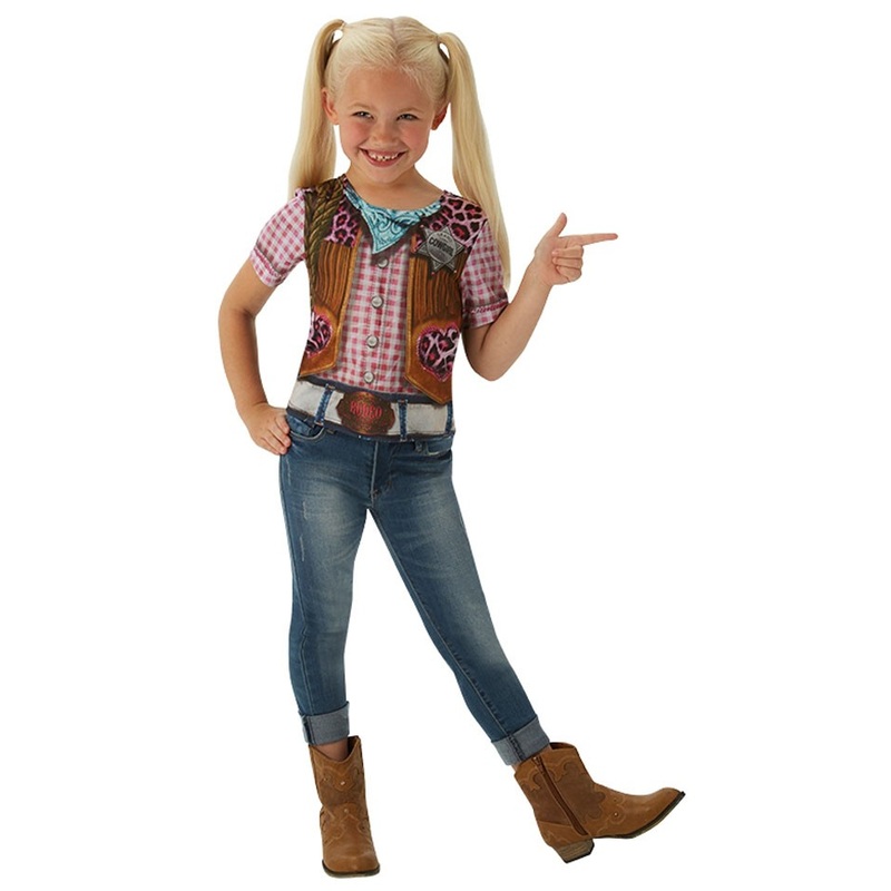Cowgirl print kids shirt Sarah S