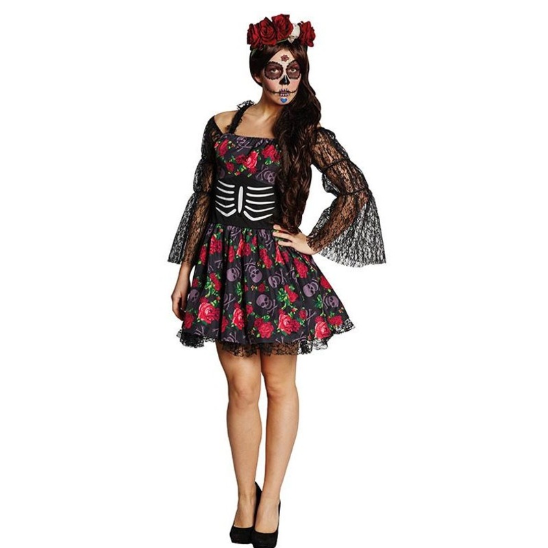 Day of the Dead Calavera ladies costume 34
