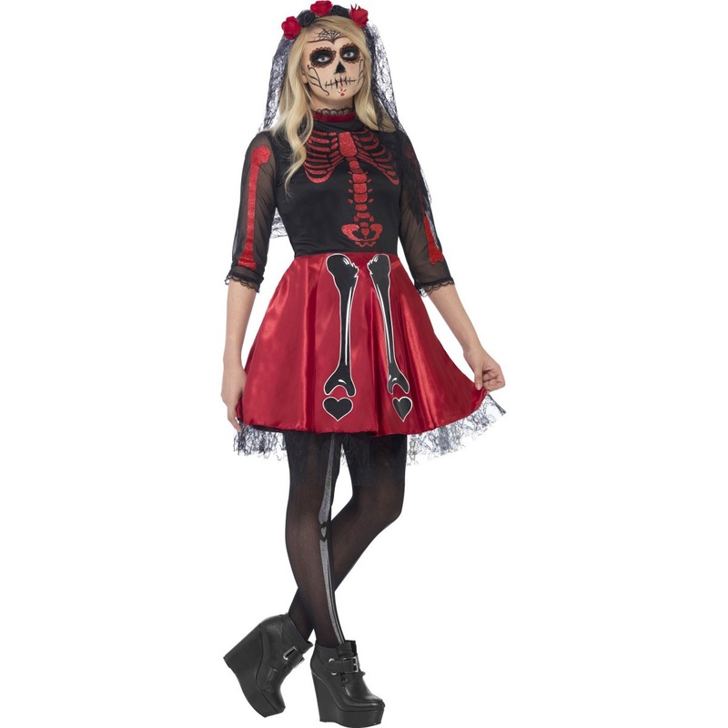 Day of the dead hannah skeleton dress XS