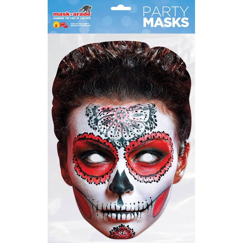 Dia De Muertos Butterfly Cardboard Mask