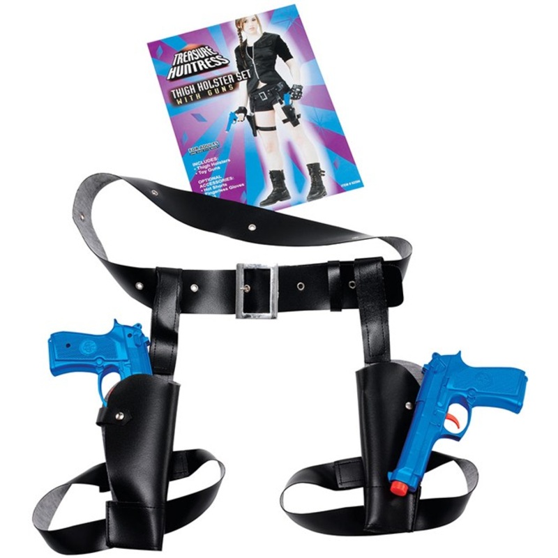 Gun belt croft with pistols