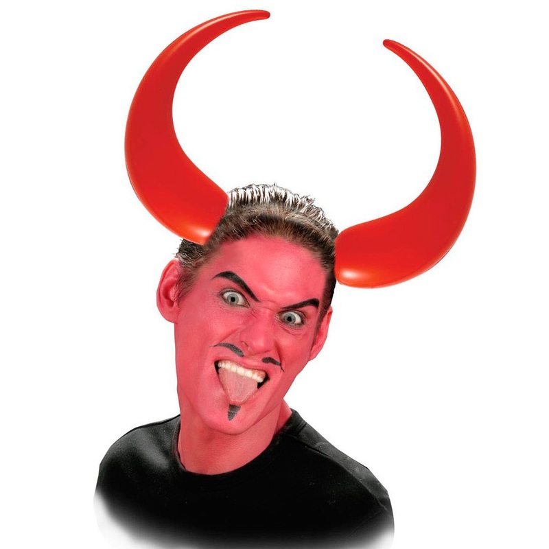 Inflatable giant devil horns
