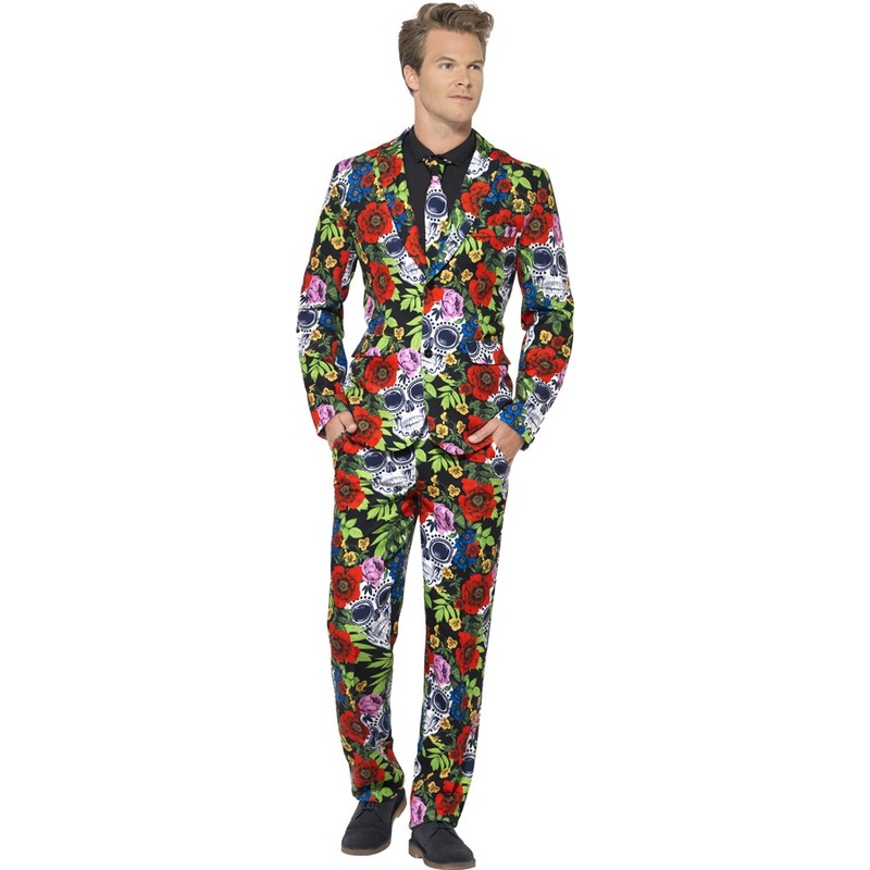 Scull party day of the dead men costume M