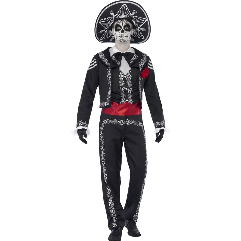 Skeleton suit day of the dead S