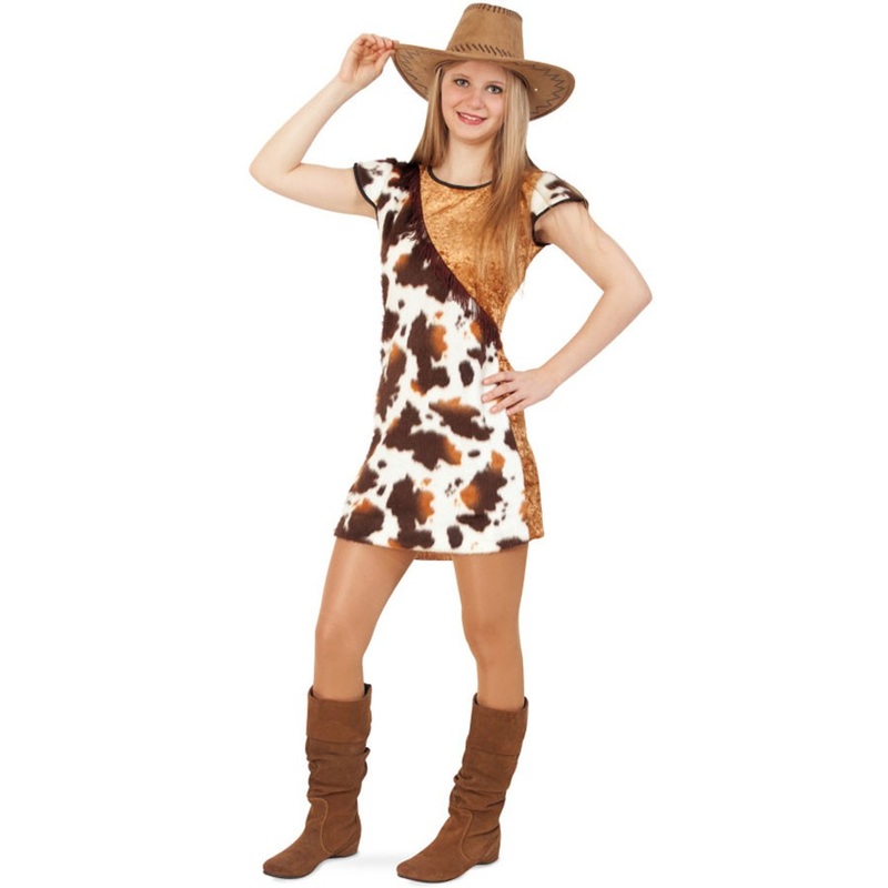 Spotted cowgirl girl dress 140