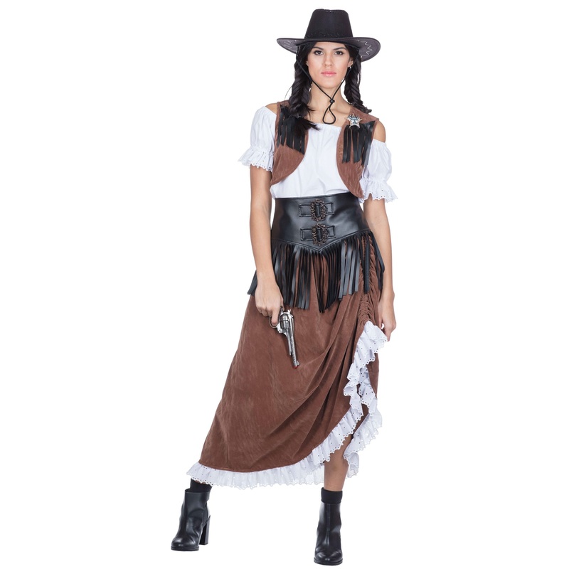 Wild West Lady ladies costume 36