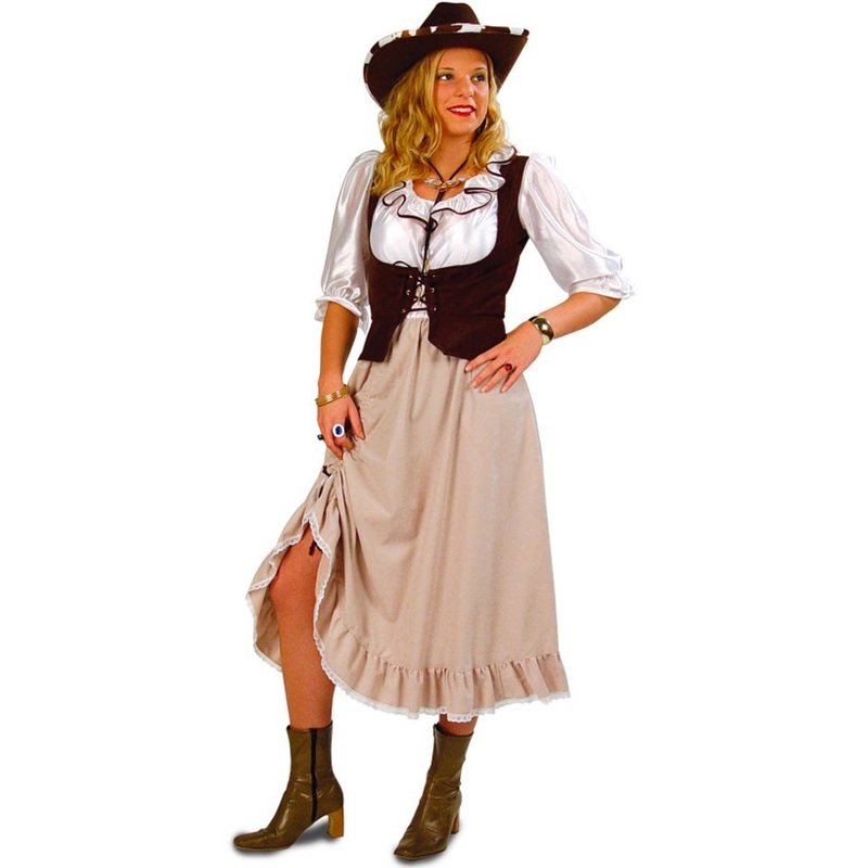 Wild West Saloon Lady ladies costume 36