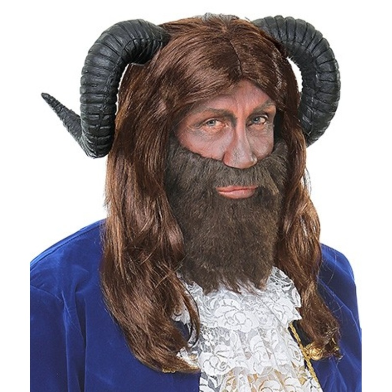 Beast wig with horns