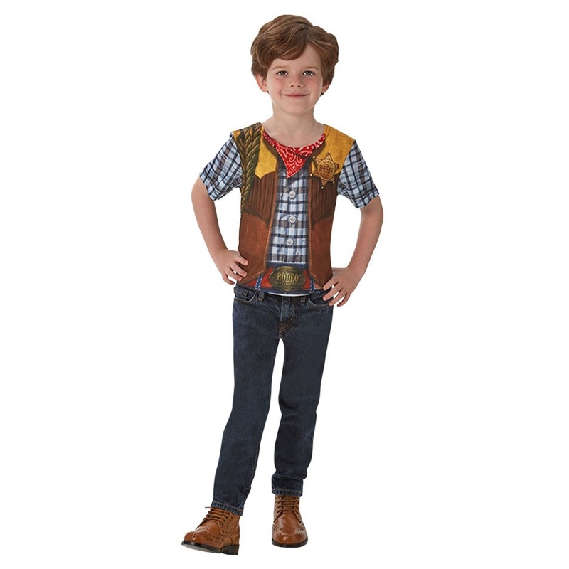 Cowboy print t-shirt for kids S