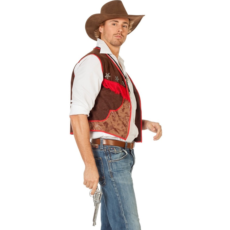 Cowboy vest brown 50