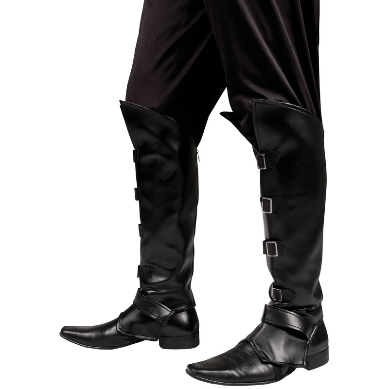 Leather-look Boot Covers Black