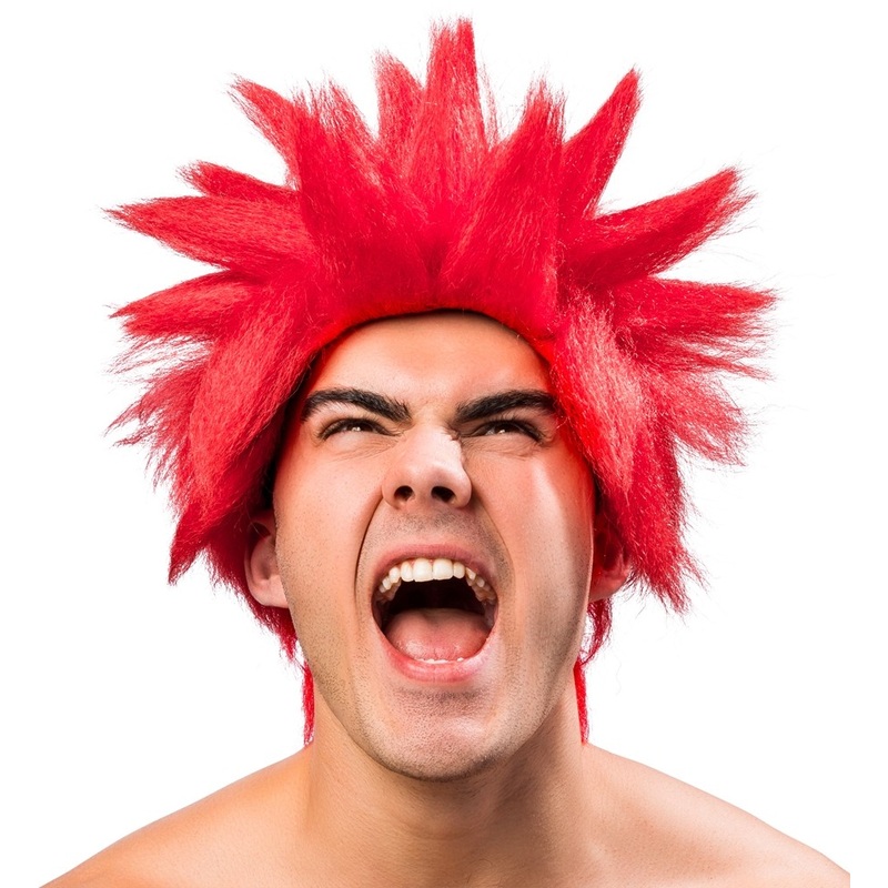 Red Dragon Fighter Cosplay Wig