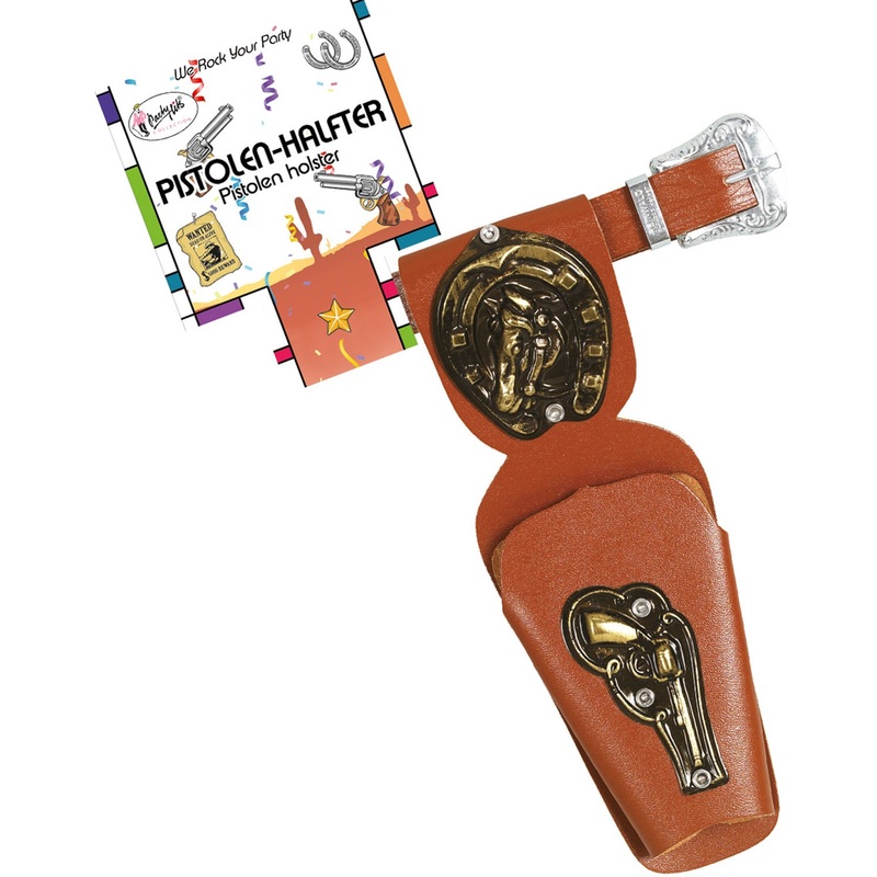 Sheriff pistol holster leather belt