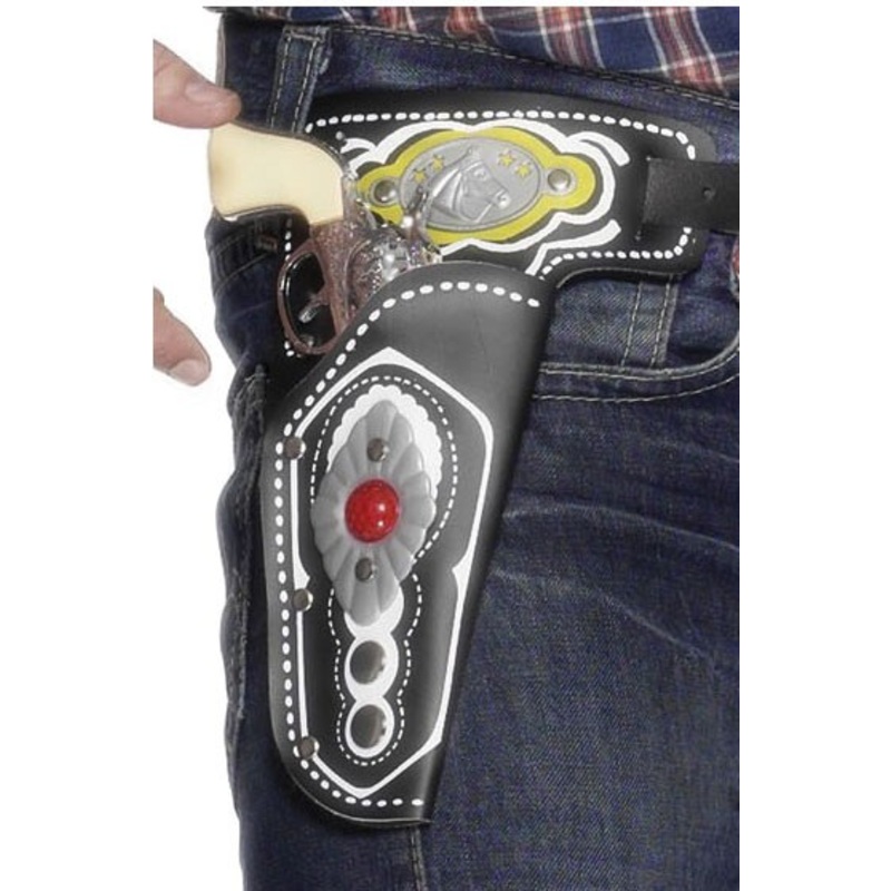 Stylish western cowboy pistol belt