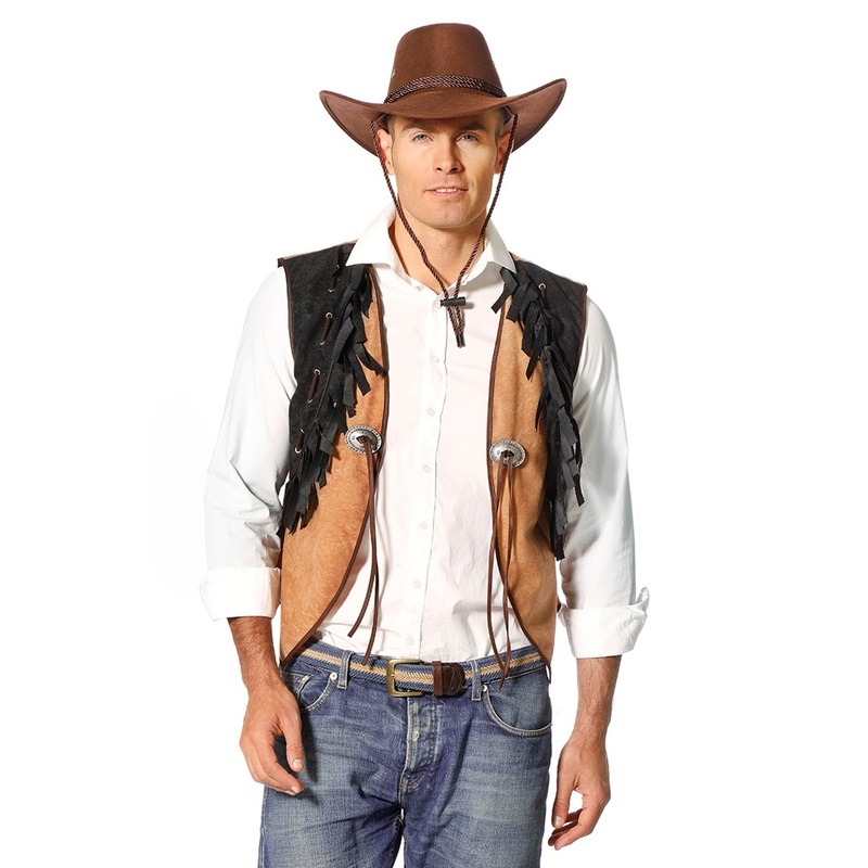 Vest with fringes for cowboys 48