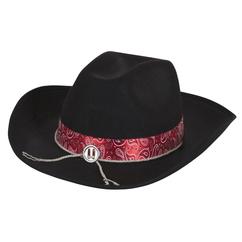 Winny cowboy hat black-red