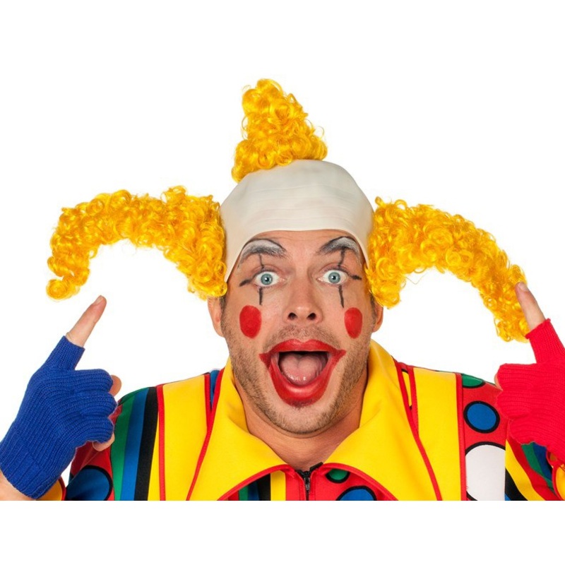 Yellow clown wig Charlie