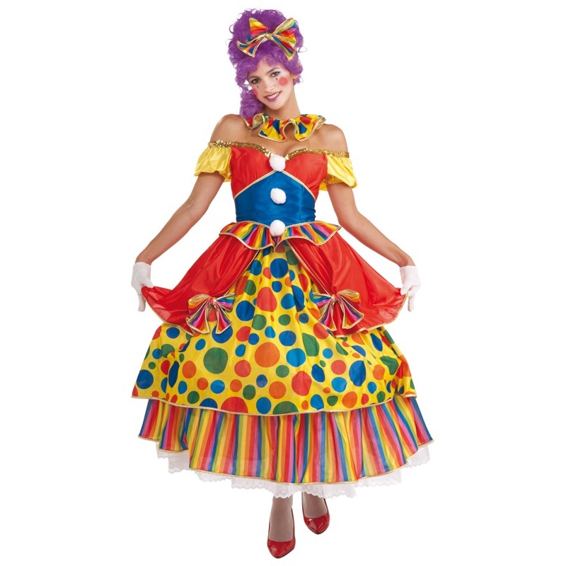 Colorful Farbina clown dress