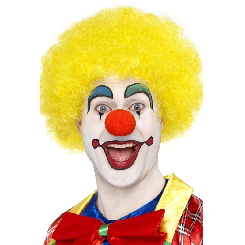 Crazy curly wig yellow