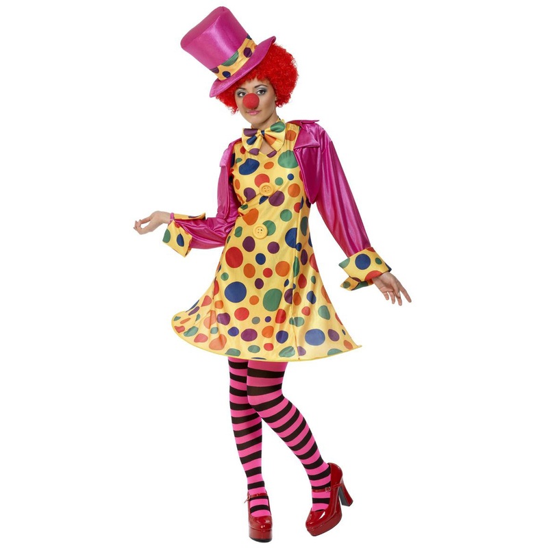 Dotted circus clown costume S