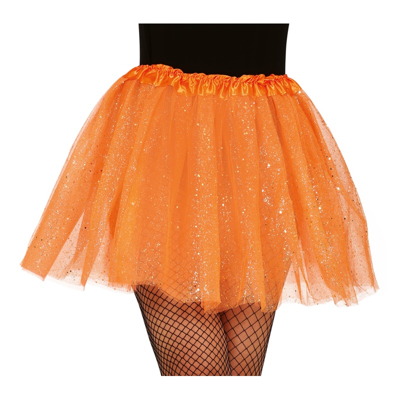 Glitter tutu for women orange
