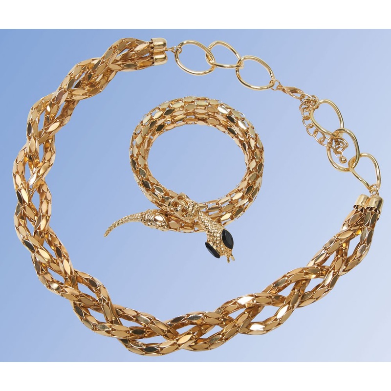 Golden Cleopatra jewelry set