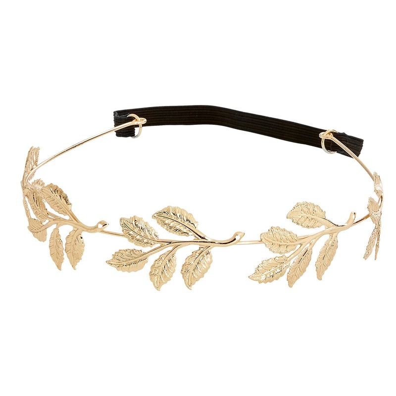 Golden laurel wreath hair band