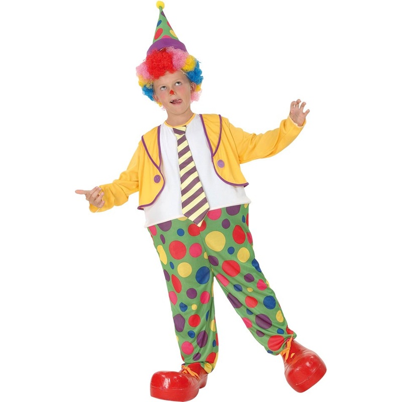 Maxi clown costume Frederik for children