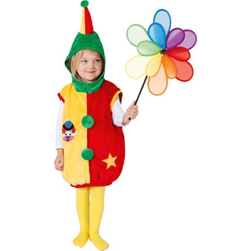 Mini circus clown child costume