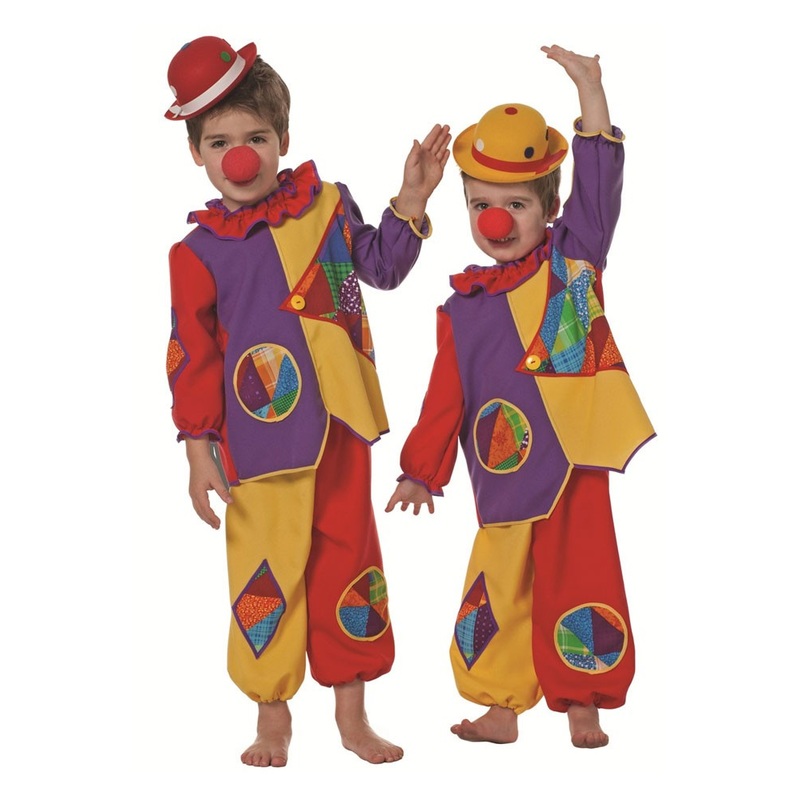 Mini clown Augustin child costume 92