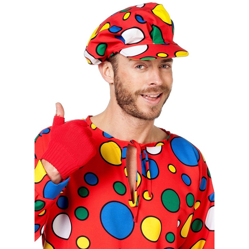 Newsboy cap colorful circles